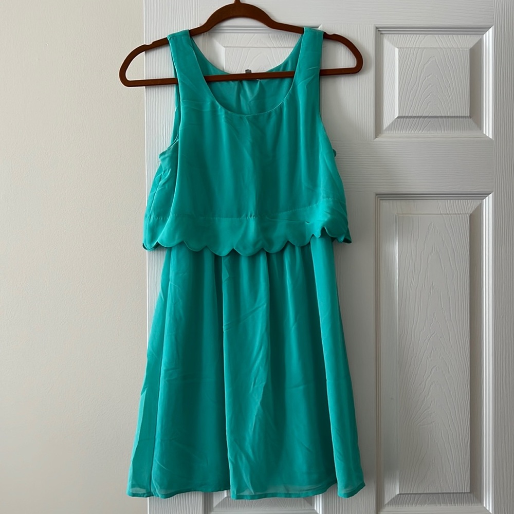 Charlotte Russe Scalloped Mini Dress